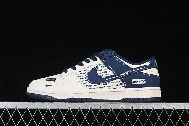 All categories Nk SB Dunk Series Nk SB Dunk Low High-end customized low-top sneakers Nike SB Dunk Low Supreme co-branded white and blue print High-end customized low-top casual sneakers XD1588-238